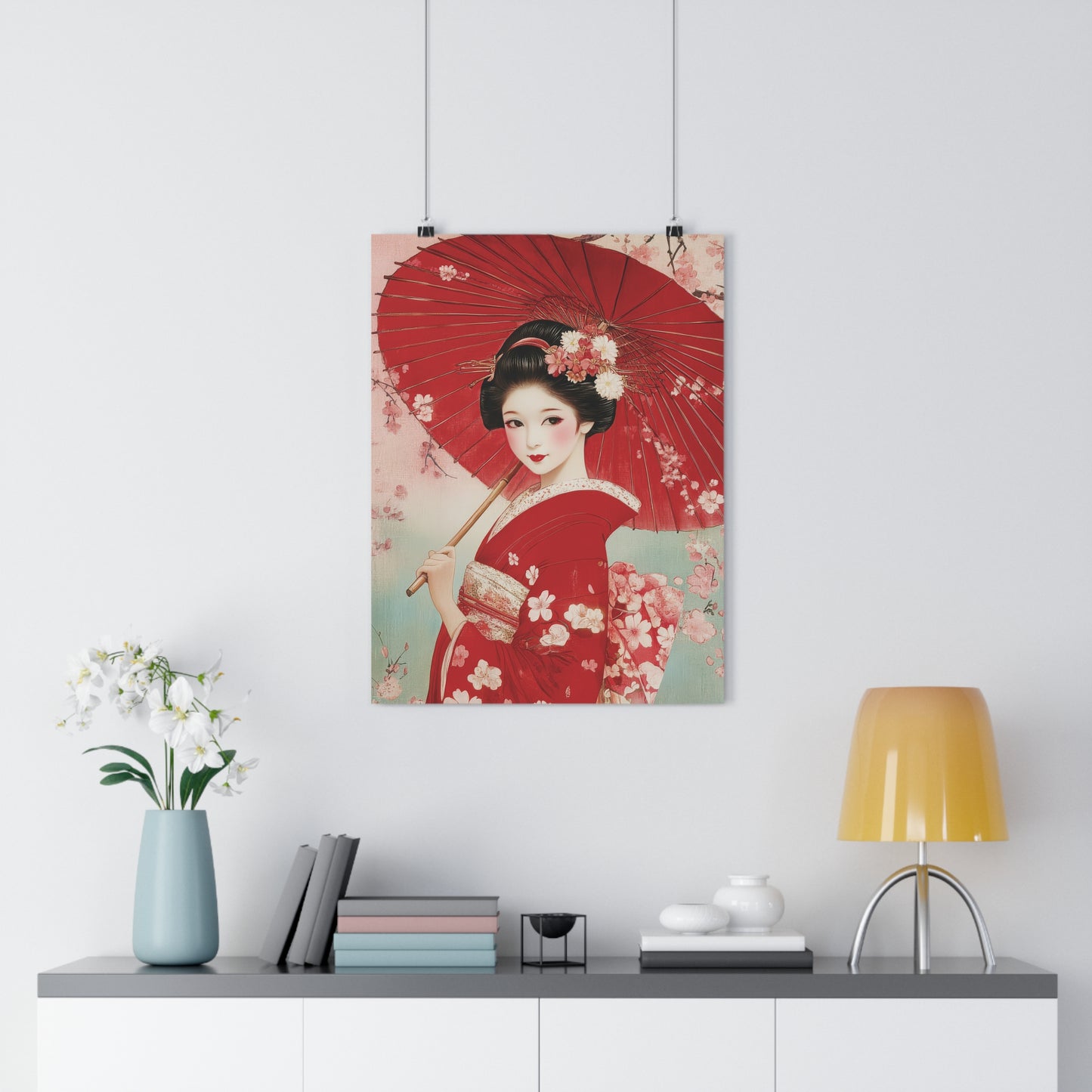 Geisha with Umbrella