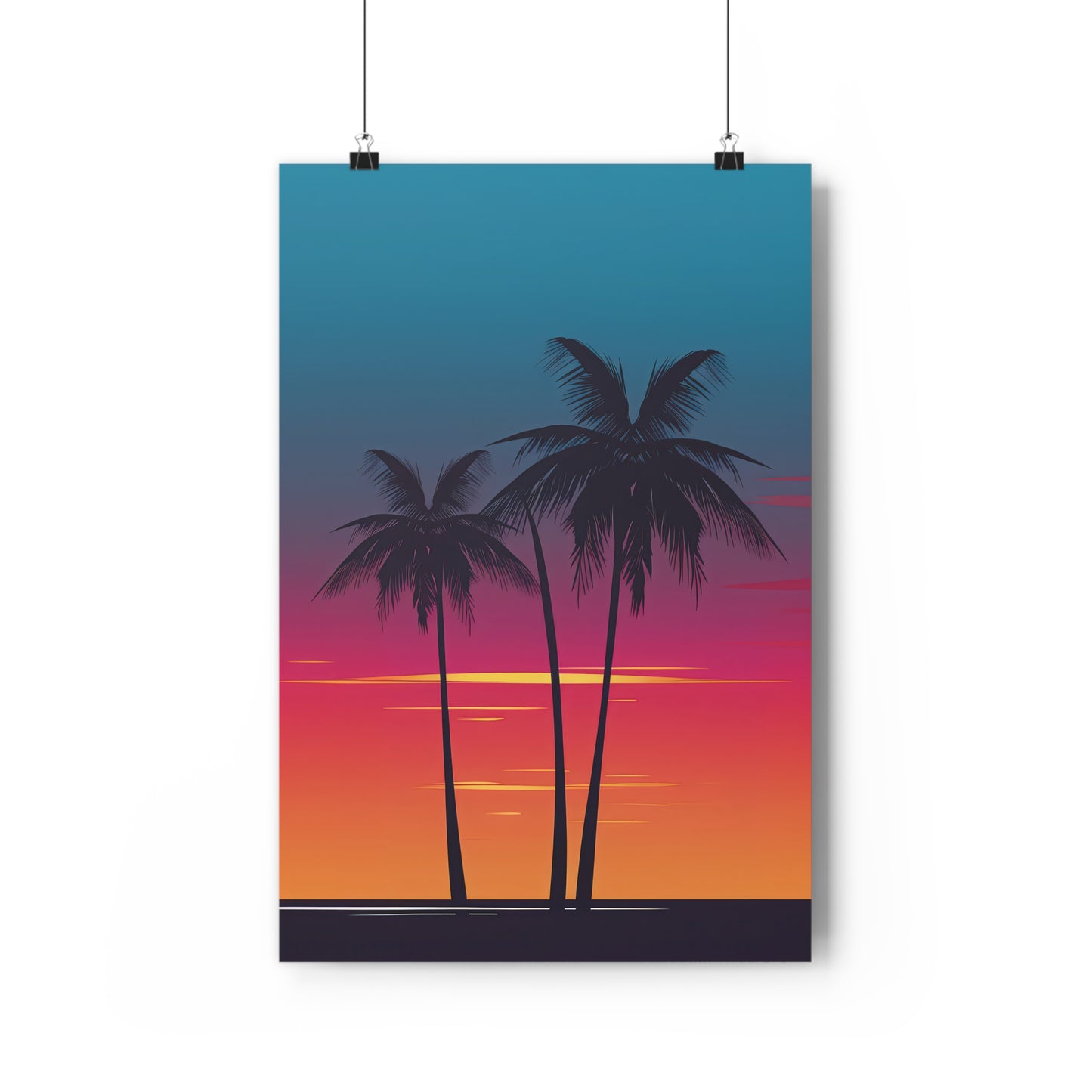 Sunset Palm Trees