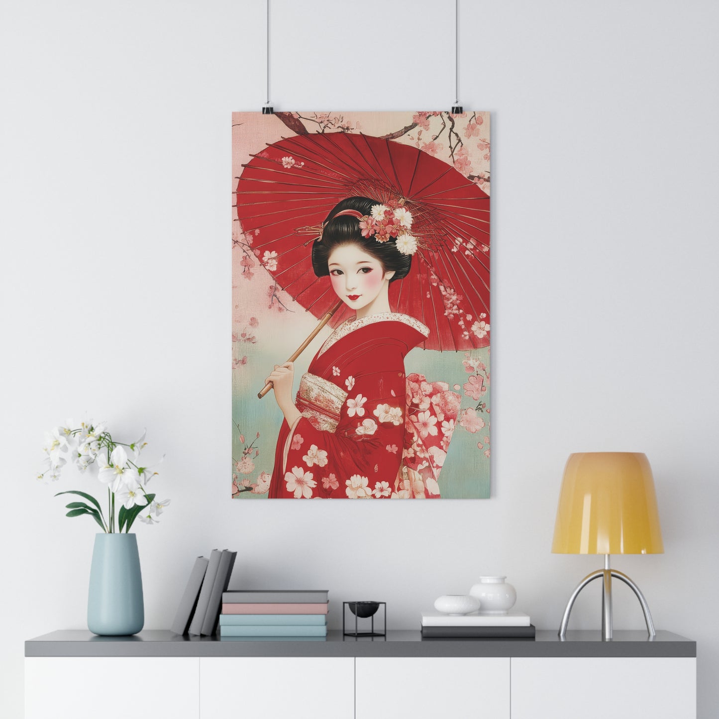 Geisha with Umbrella