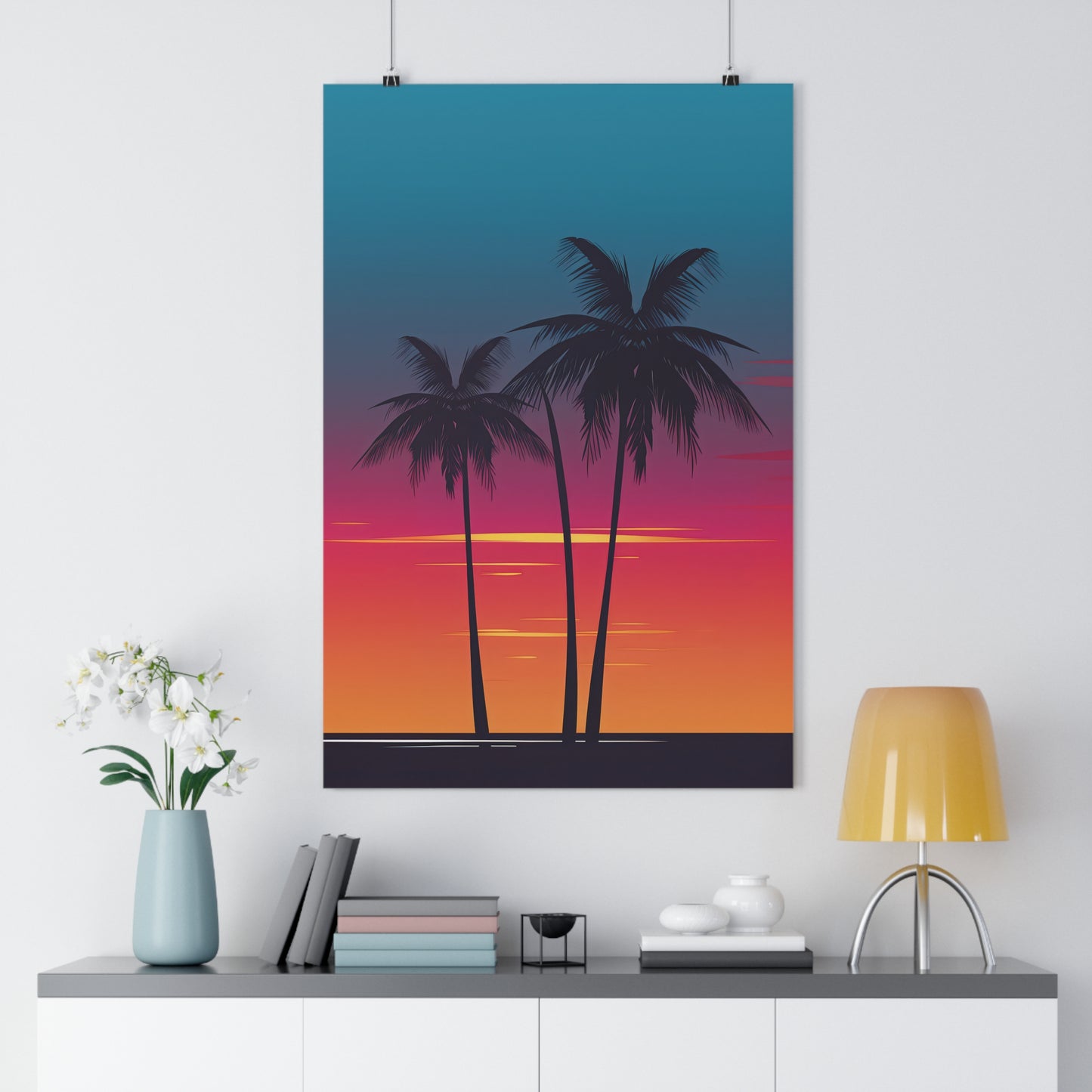 Sunset Palm Trees