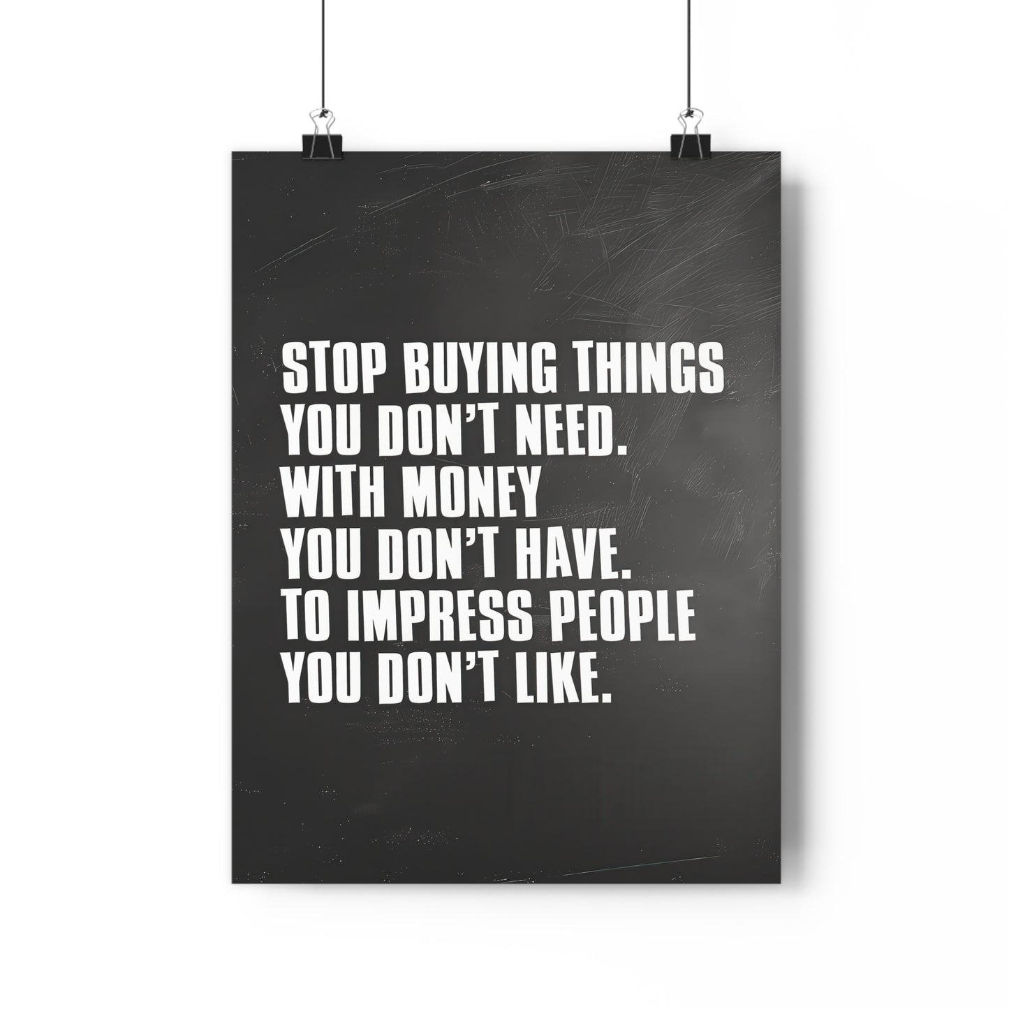 Stop Spending Money