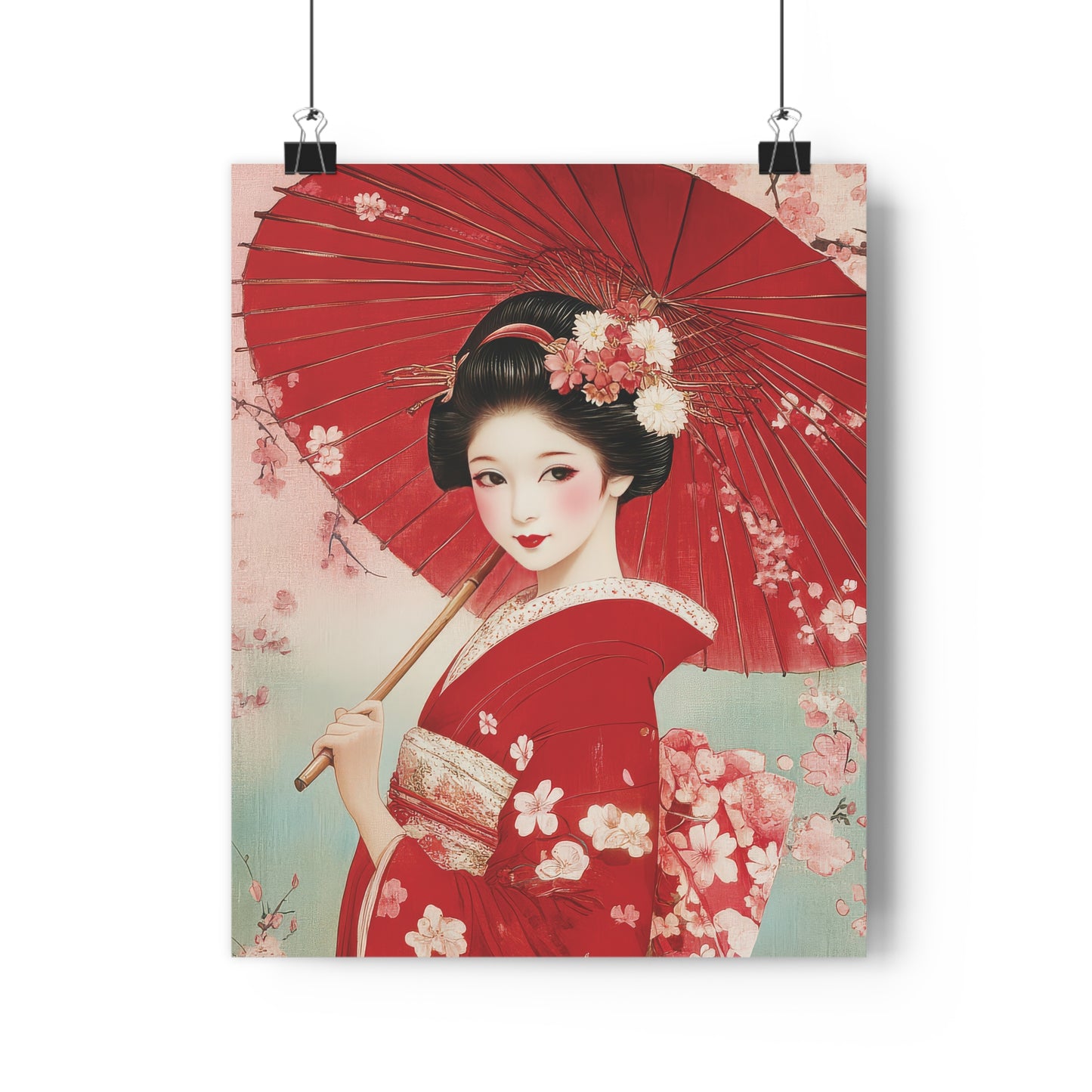 Geisha with Umbrella