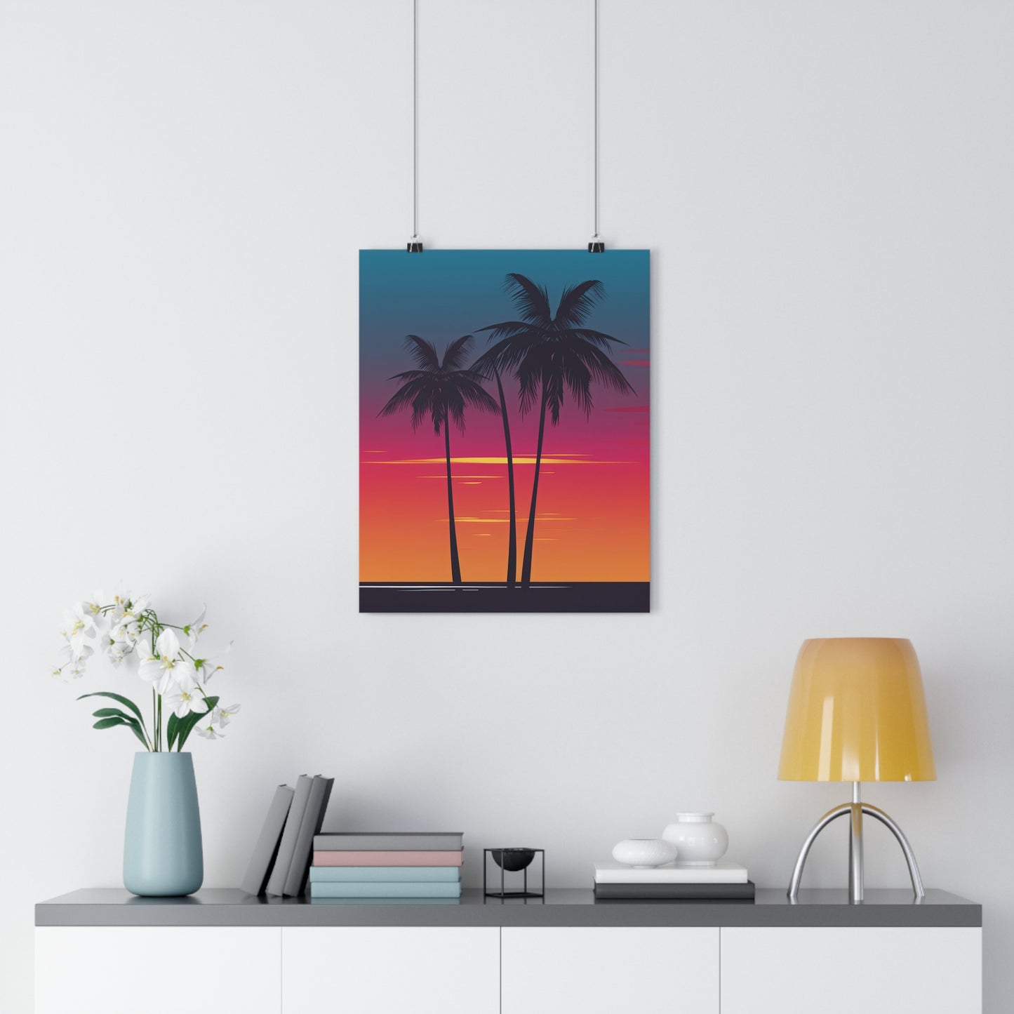 Sunset Palm Trees