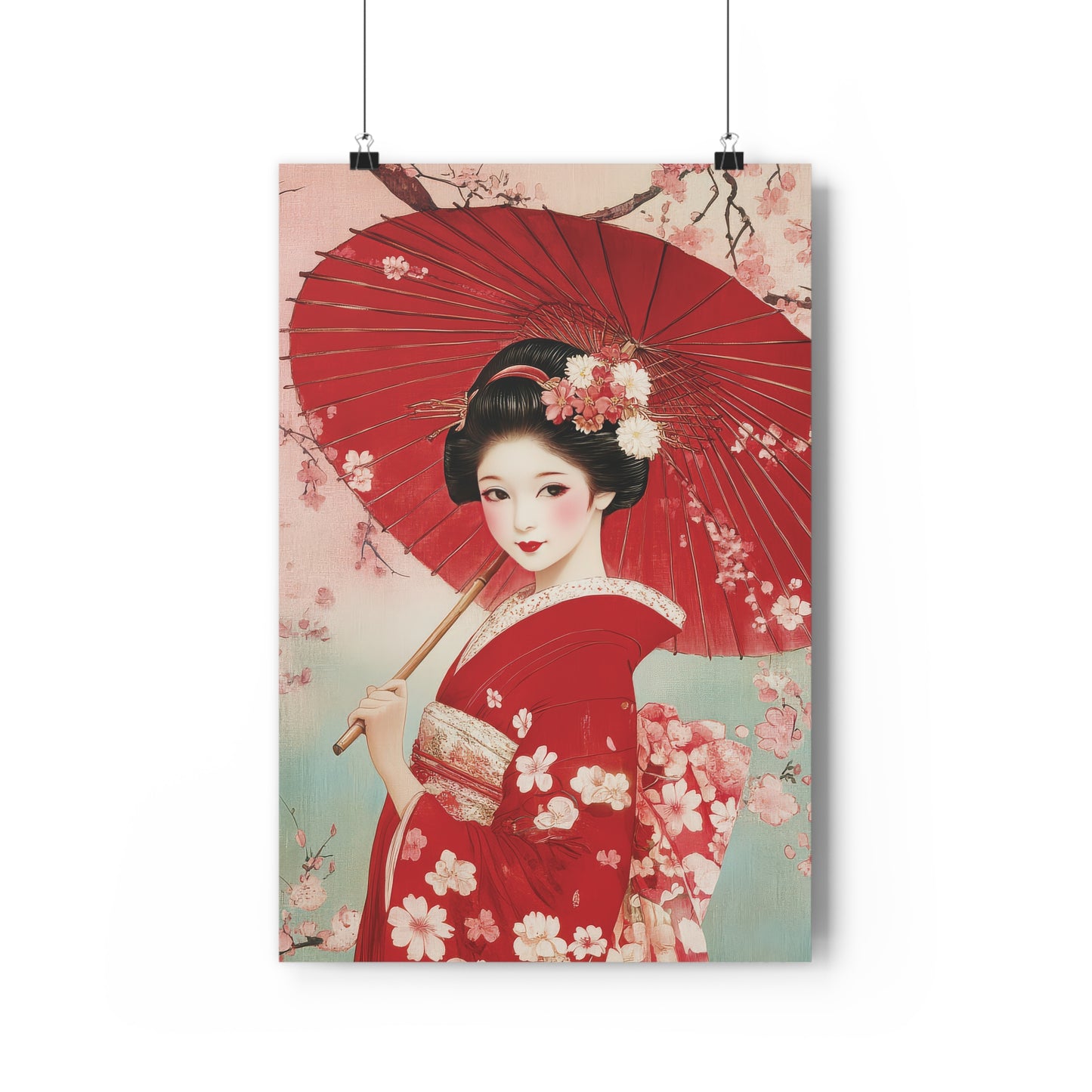 Geisha with Umbrella