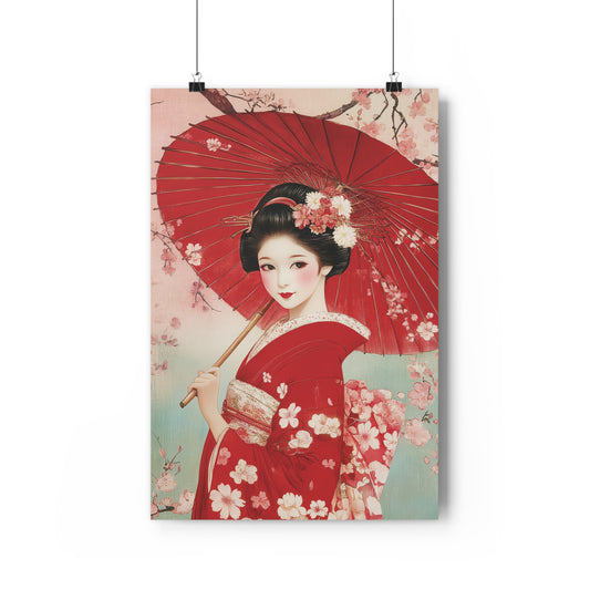 Geisha with Umbrella