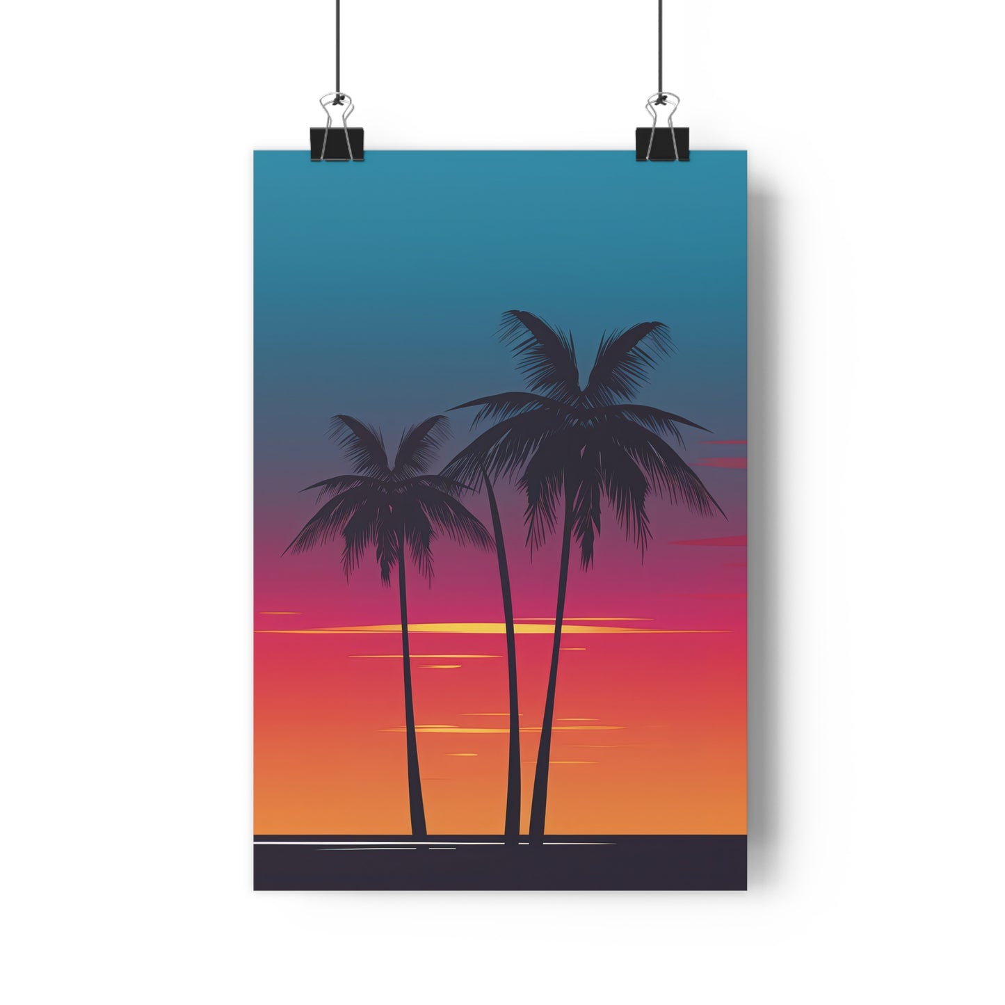 Sunset Palm Trees