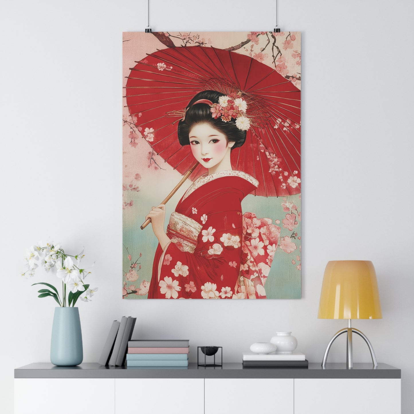 Geisha with Umbrella