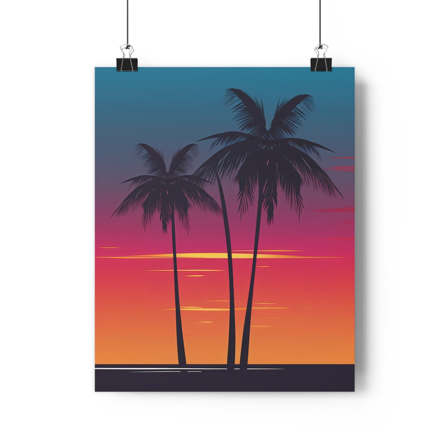 Sunset Palm Trees