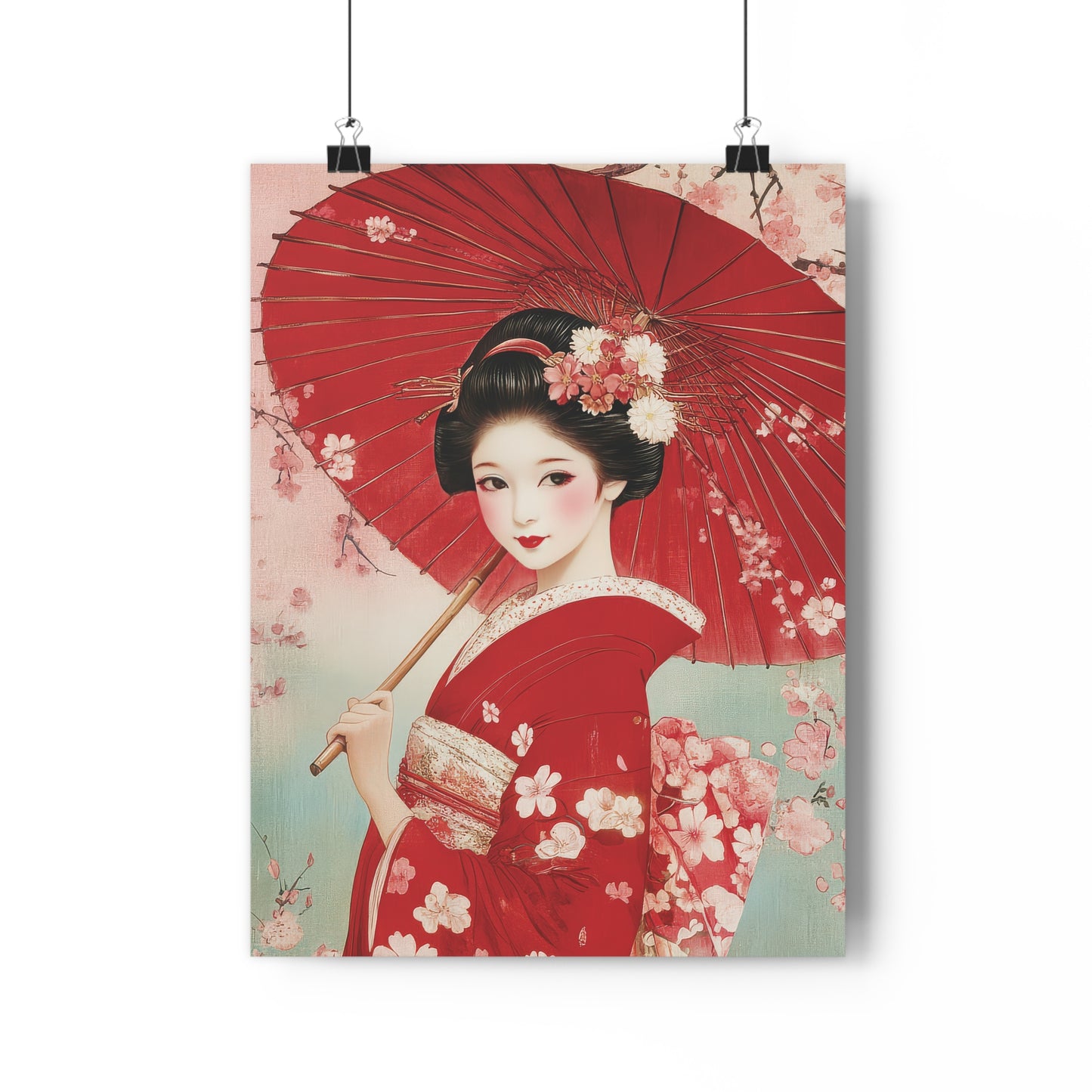 Geisha with Umbrella