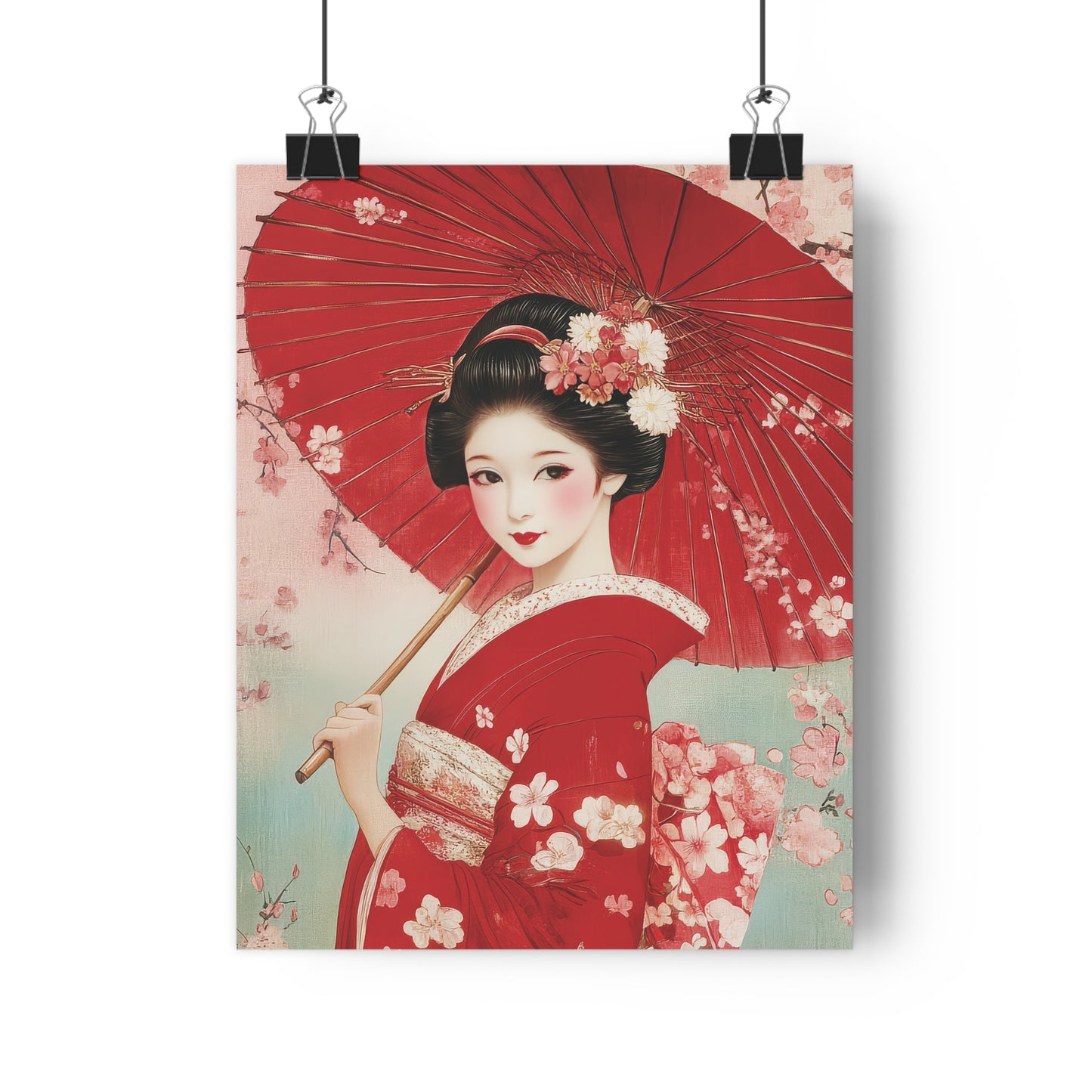 Geisha with Umbrella