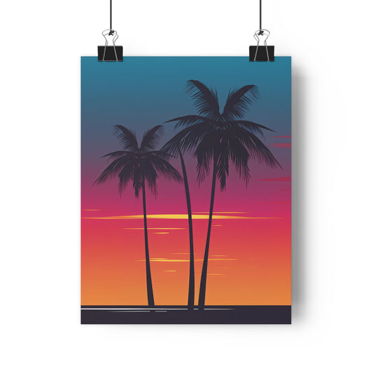 Sunset Palm Trees