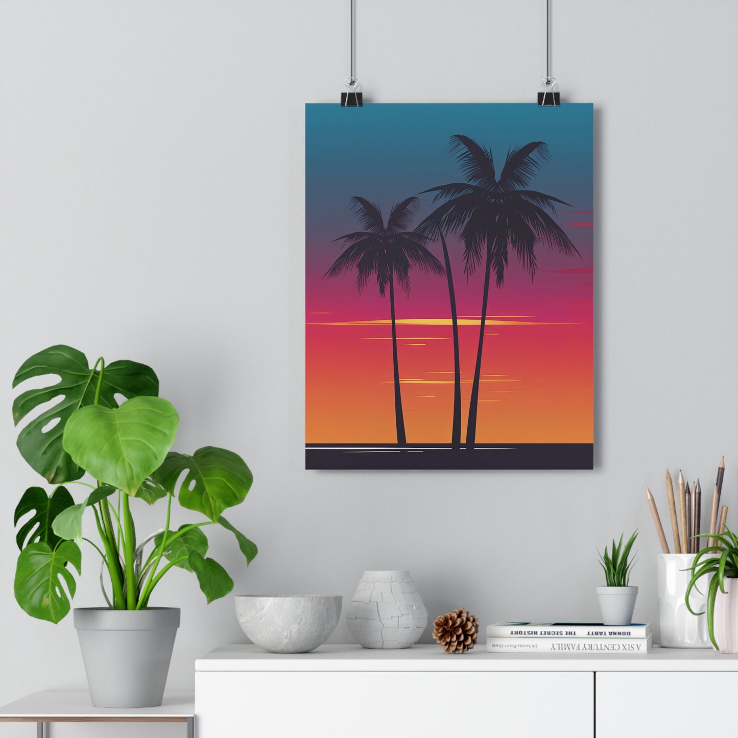 Sunset Palm Trees