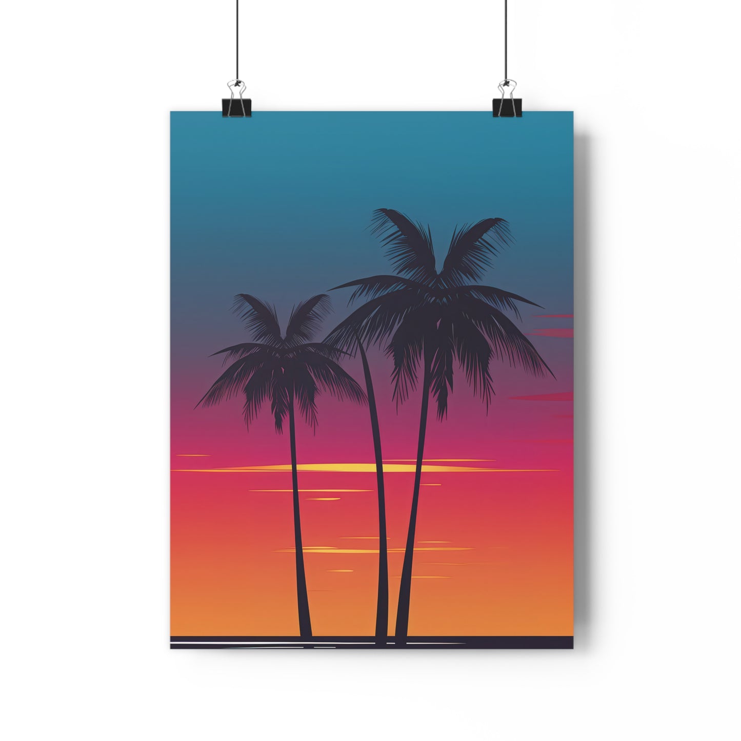 Sunset Palm Trees