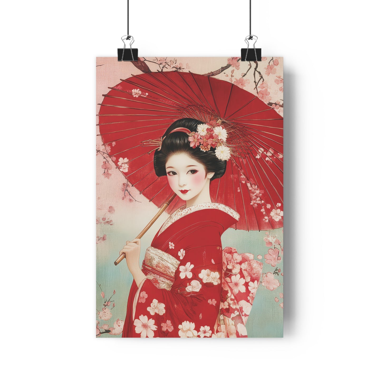 Geisha with Umbrella