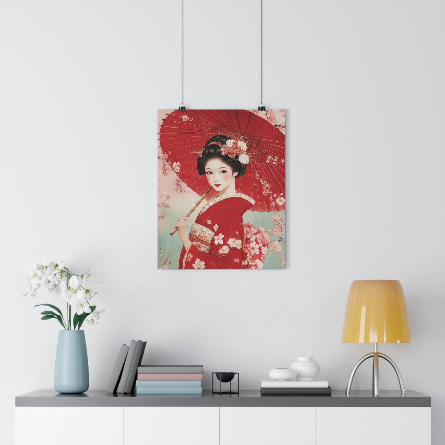 Geisha with Umbrella