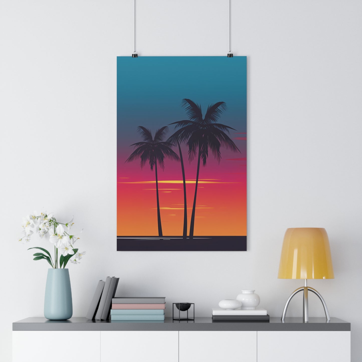 Sunset Palm Trees