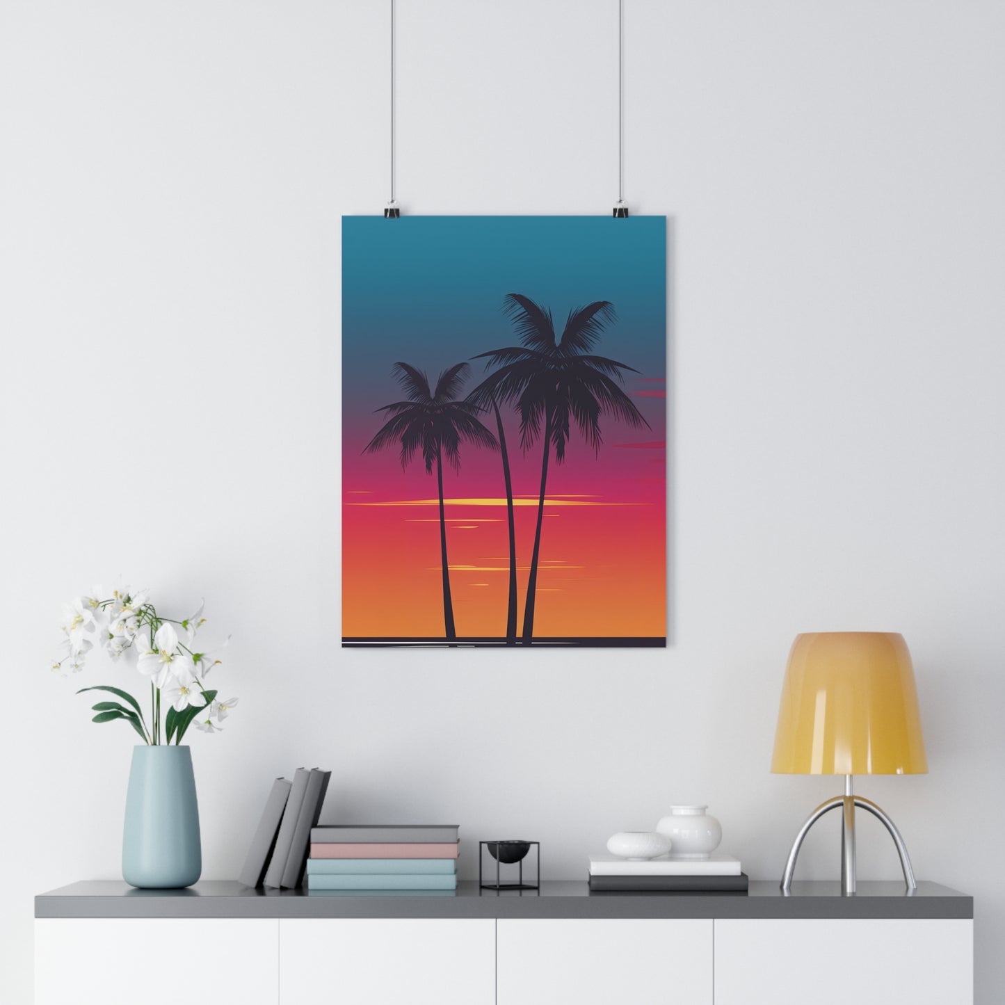 Sunset Palm Trees