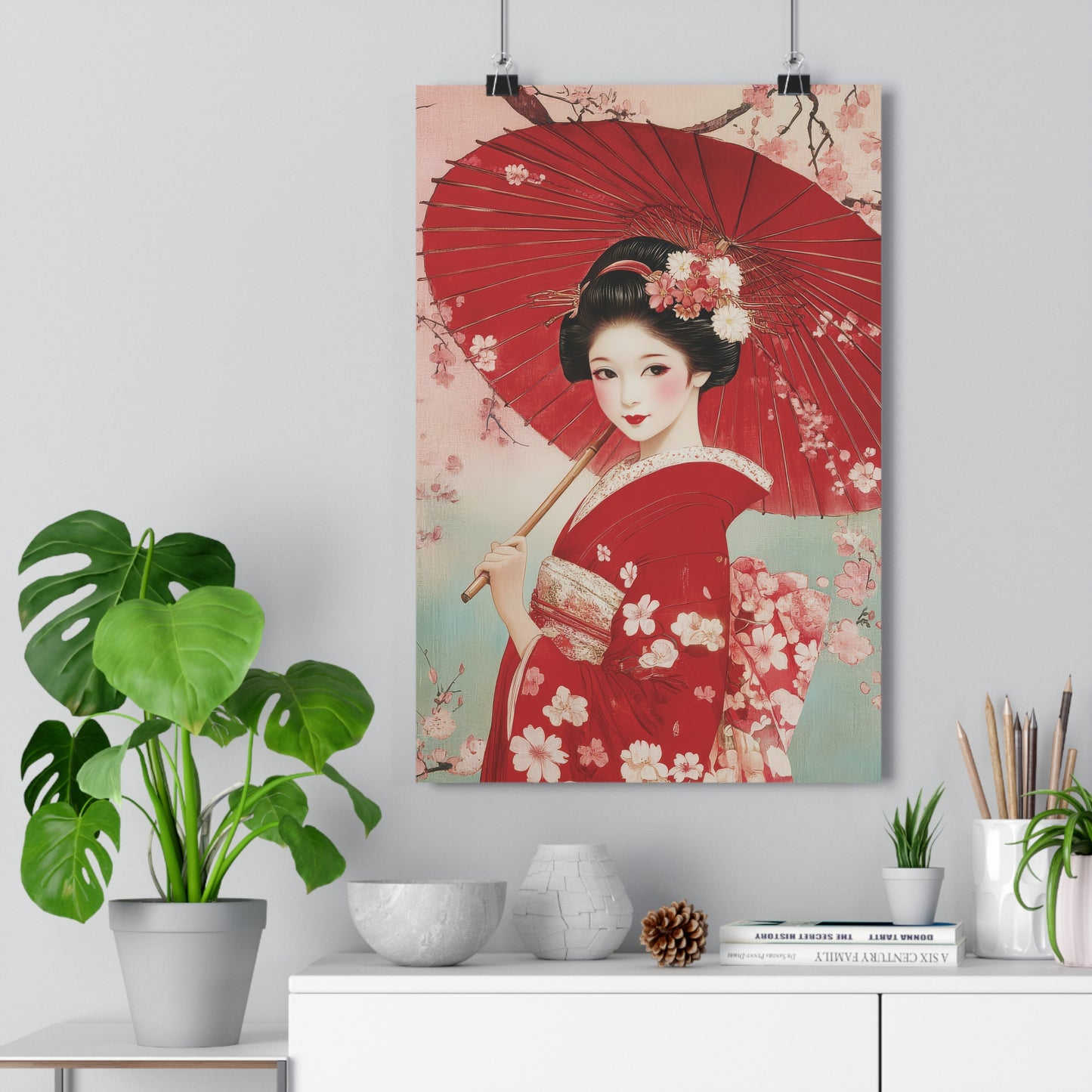 Geisha with Umbrella