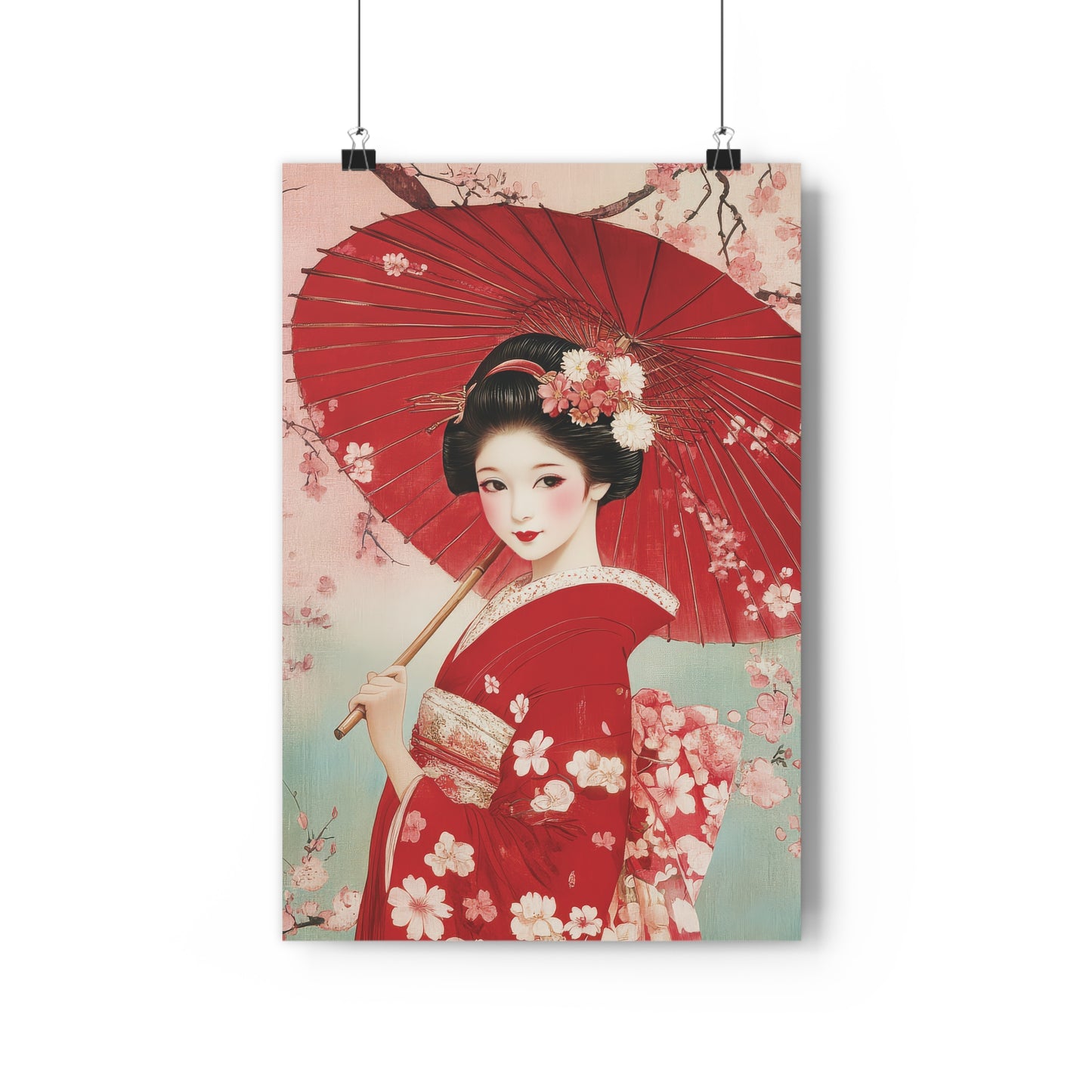 Geisha with Umbrella