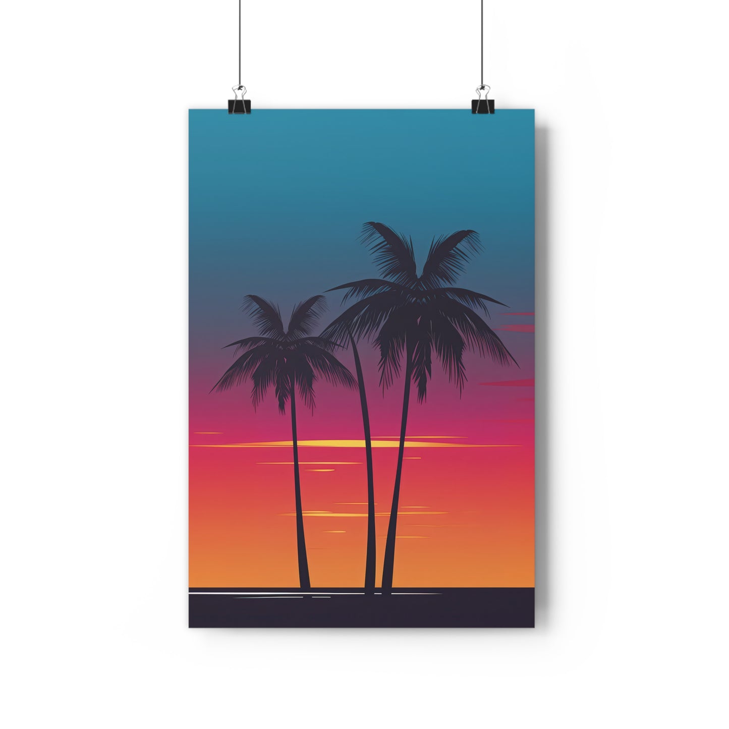 Sunset Palm Trees